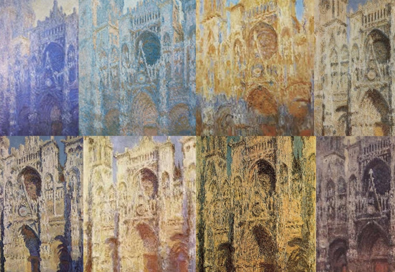 Monet: Roueni katedrális, sorozat
