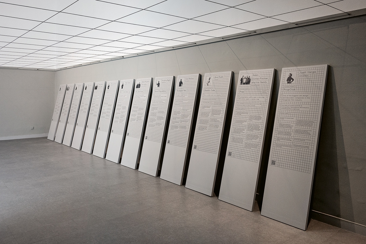 Fotó: Szabó Zsófia: a 17 pályaelhagyó, pályamegtaláló építész tablója