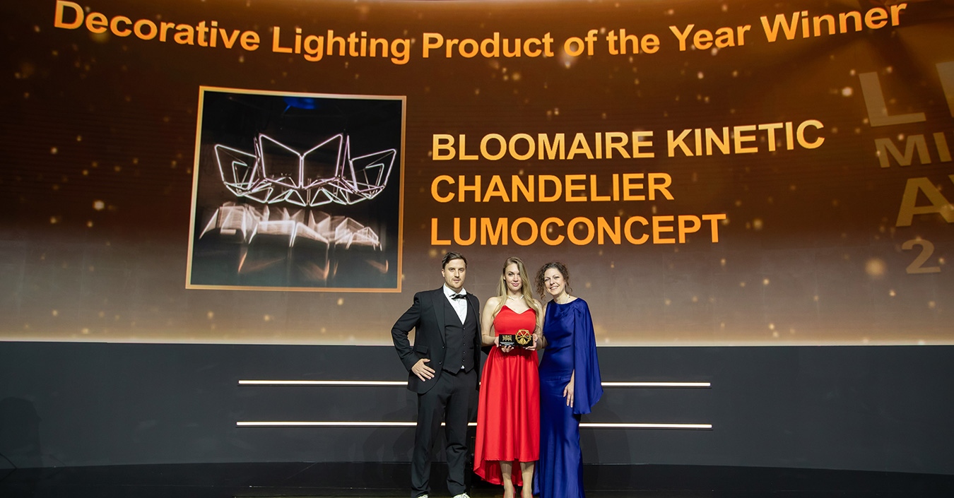 Magyar tervezésű csillár nyerte a Light Middle East „Decorative Lighting Product of the Year” díját