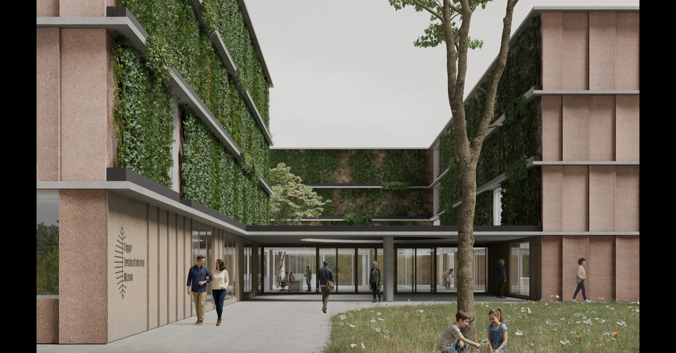 Az MTM Gyűjteményi Központ tervpályázat harmadik helyezettjének munkája