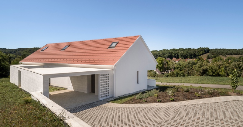 Kívülről nem látható ennek a családi háznak az egyik legfontosabb tervezői gesztusa