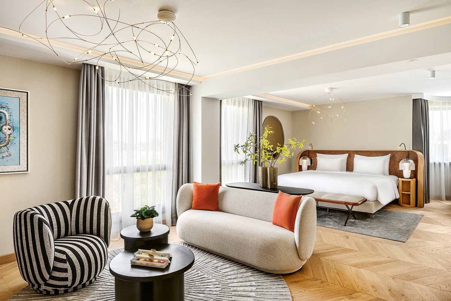 Pablo Stutz brit belsőépítész tervei alapján újult meg a Corvinus Elnöki Lakosztály