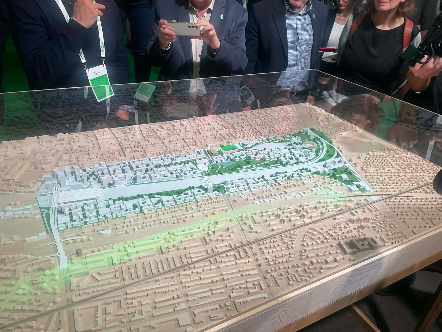 Az első helyezett pályamű makettje